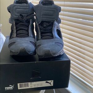 Puma Black High-Top Sneakers